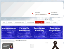 Tablet Screenshot of iesleonardodavinci.com